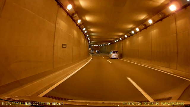原宿交差点下のトンネル