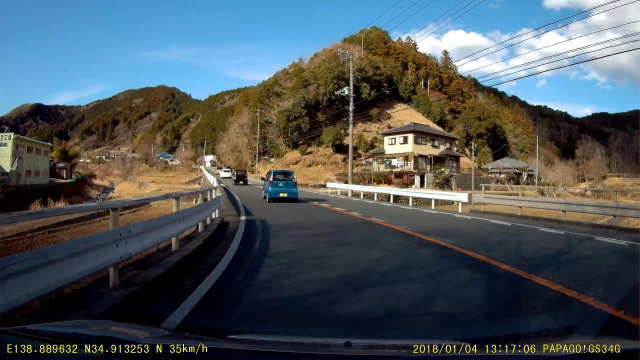 出口から土肥までの山道ゾーン