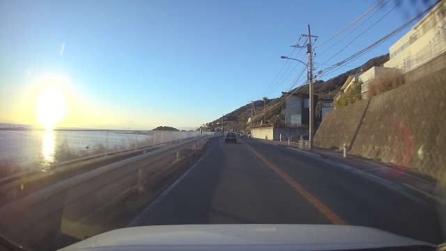 帰路の富士山