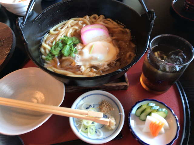 昼食で食べたうどん