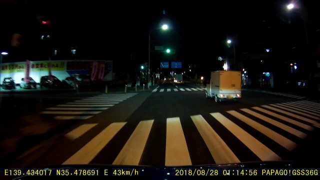 交差点にて。