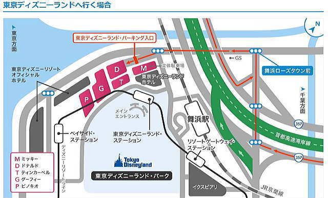 東京ディズニーリゾート周辺地図