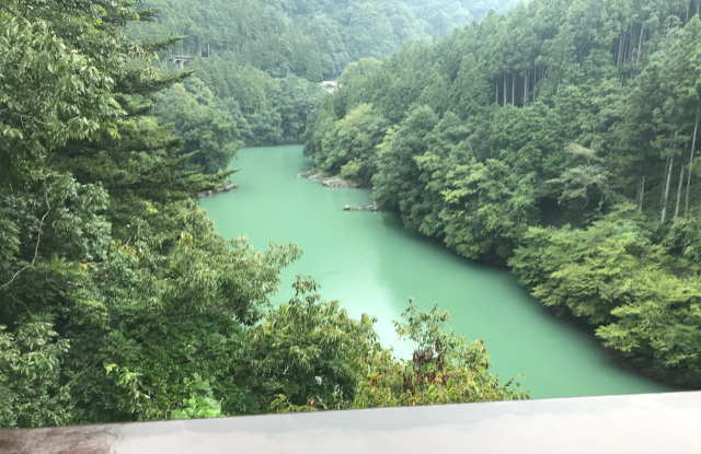 数馬峡橋からの風景