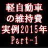 軽自動車の維持費（実例1）