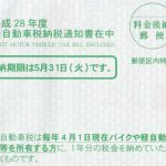 軽自動車税納税通知書