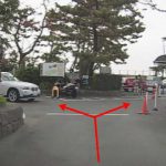 葉山公園の駐車場（無料日に撮影）